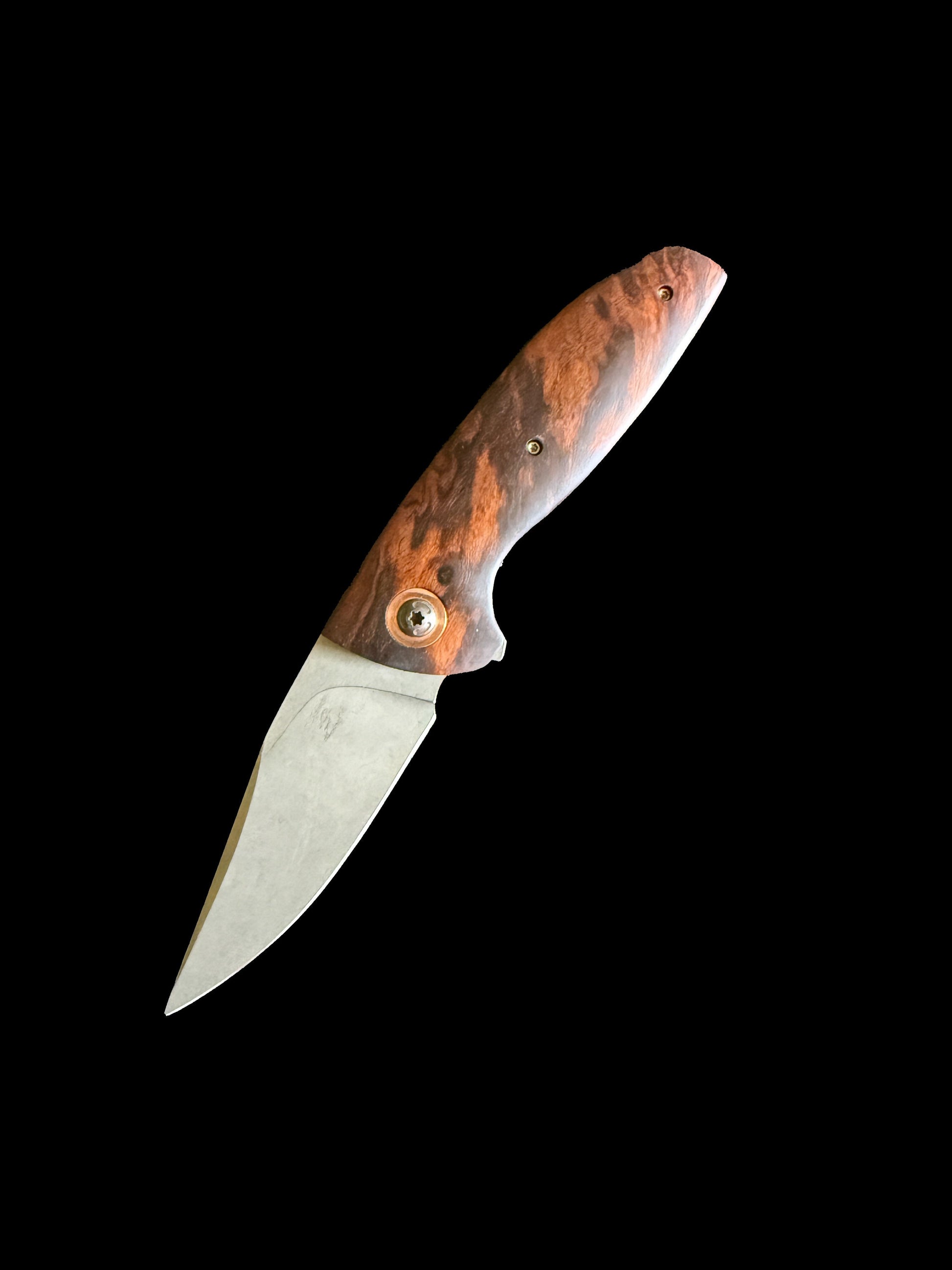 Keechi folding knife — handle and blade detail